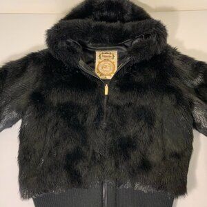Blanche Urban Outfitter Black Faux Fur Bomber Jacket – Size M